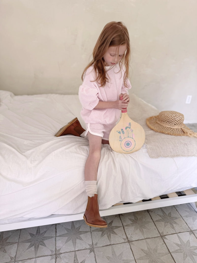 Ojodepapa - Korean Children Fashion - #fashionkids - Check Puff Tee - 5
