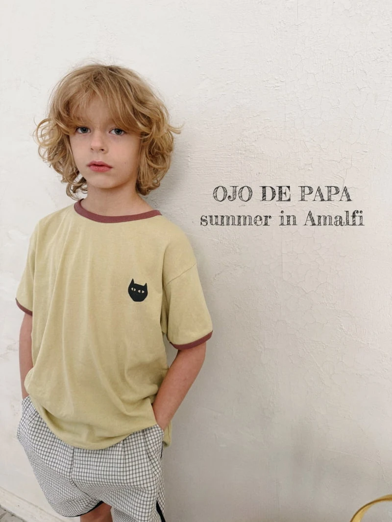 Ojodepapa - Korean Children Fashion - #kidsshorts - Black Cat Tee - 3