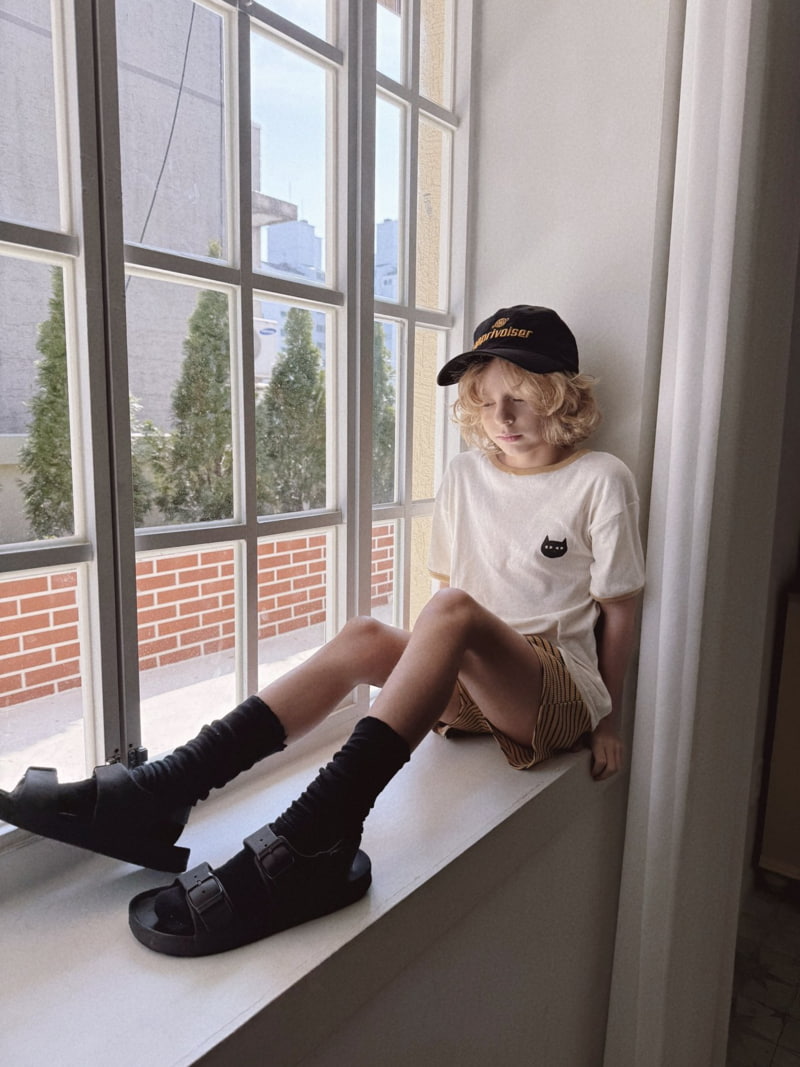 Ojodepapa - Korean Children Fashion - #kidzfashiontrend - Black Cat Tee - 5