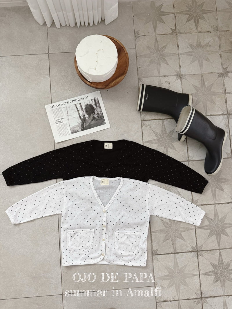 Ojodepapa - Korean Children Fashion - #kidzfashiontrend - Dot Cardigan