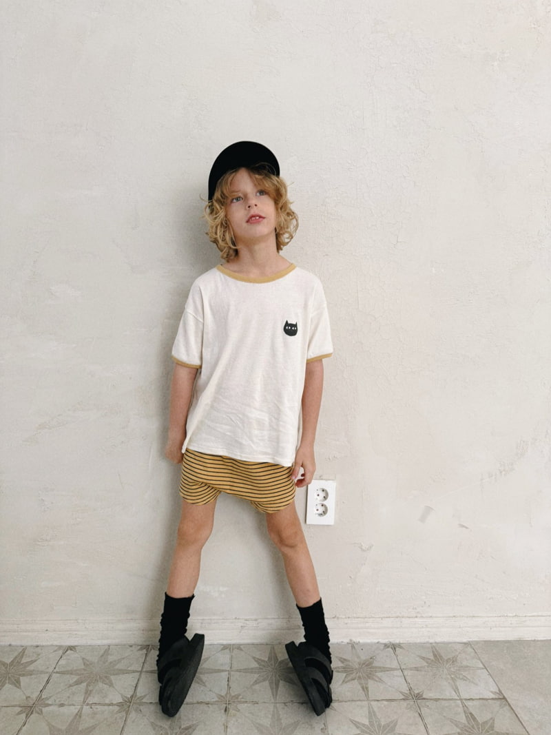 Ojodepapa - Korean Children Fashion - #littlefashionista - Black Cat Tee - 7