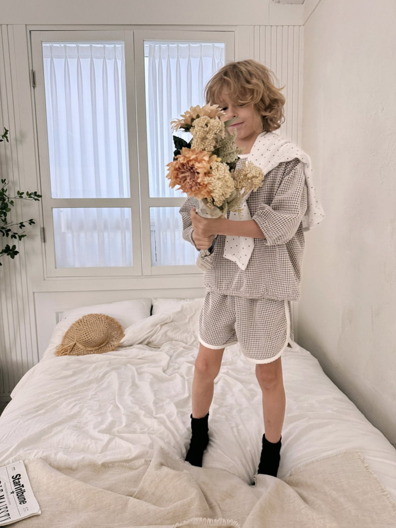 Ojodepapa - Korean Children Fashion - #minifashionista - Check Puff Tee - 12