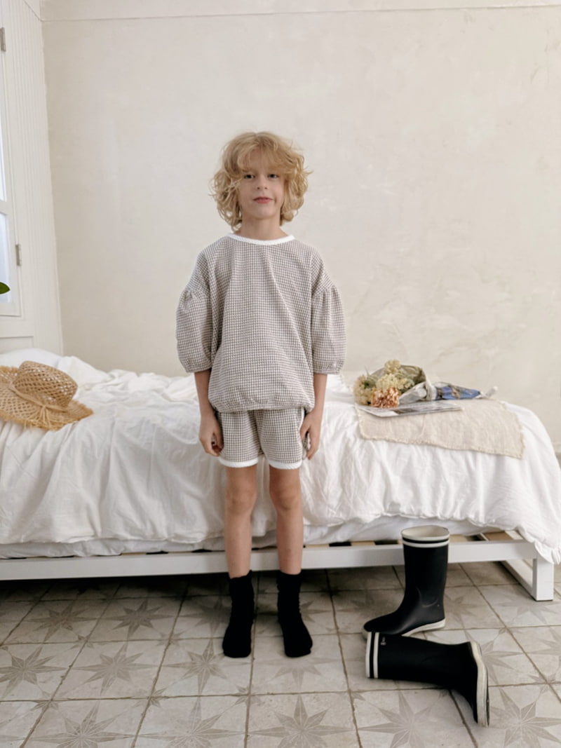 Ojodepapa - Korean Children Fashion - #minifashionista - Check Seersucker Shorts - 11