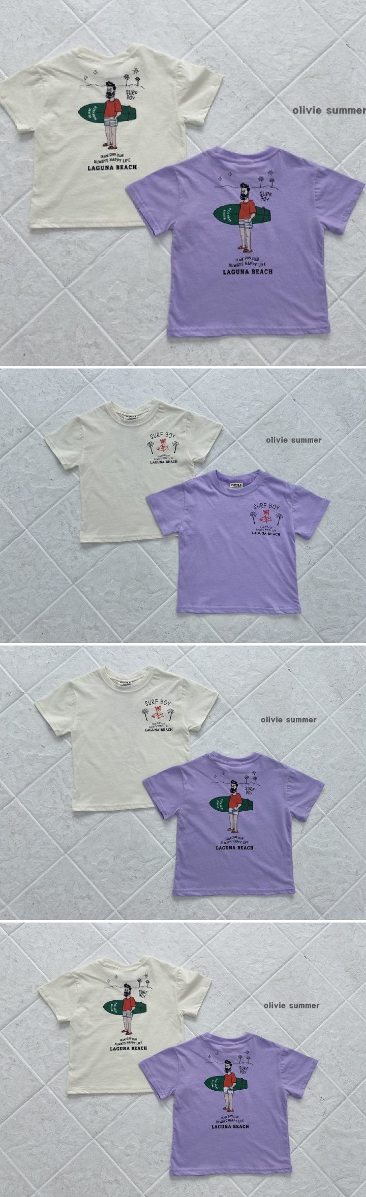 Olivie - Korean Children Fashion - #Kfashion4kids - Surf Boy Tee