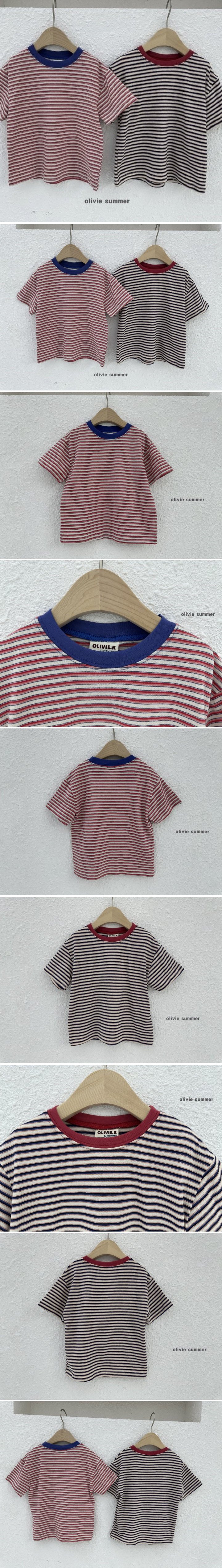 Olivie - Korean Children Fashion - #childrensboutique - Mario Stripe Tee