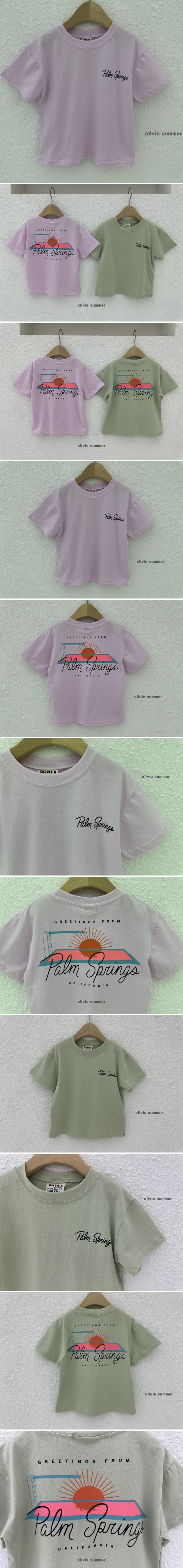 Olivie - Korean Children Fashion - #toddlerclothing - Palm Springs Tee