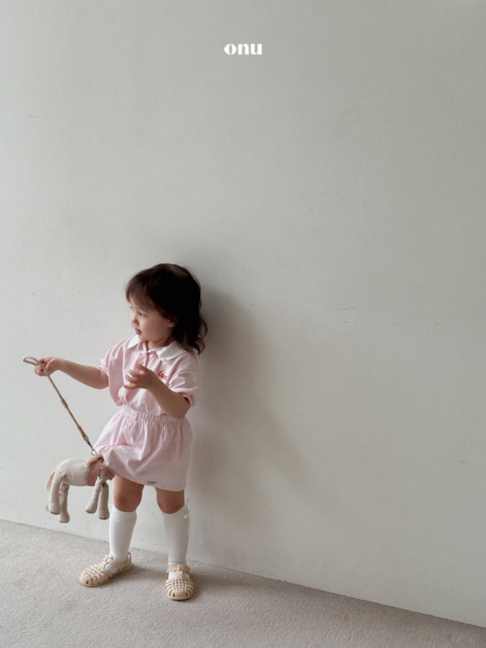 Onu - Korean Children Fashion - #Kfashion4kids - Long PK Collar One-piece - 6