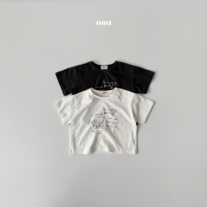 Onu - Korean Children Fashion - #Kfashion4kids - Dog Tee