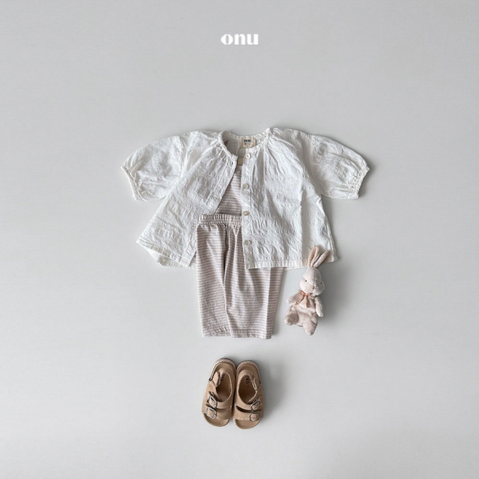 Onu - Korean Children Fashion - #childrensboutique - Milky Top Bottom Set - 9