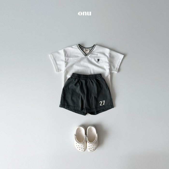 Onu - Korean Children Fashion - #discoveringself - Mesh Short Sleeve Tee - 4