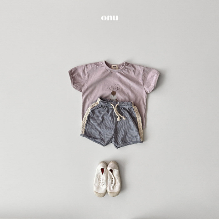 Onu - Korean Children Fashion - #fashionkids - Tape Shorts - 6