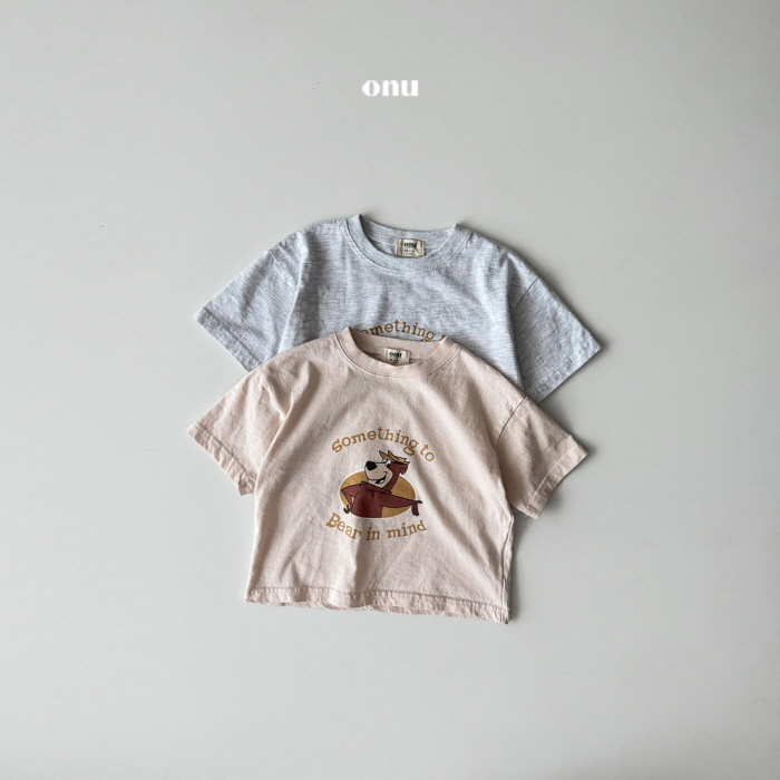 Onu - Korean Children Fashion - #fashionkids - Something Bear Tee