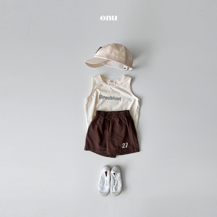 Onu - Korean Children Fashion - #kidsshorts - Natural Sleeveless - 6