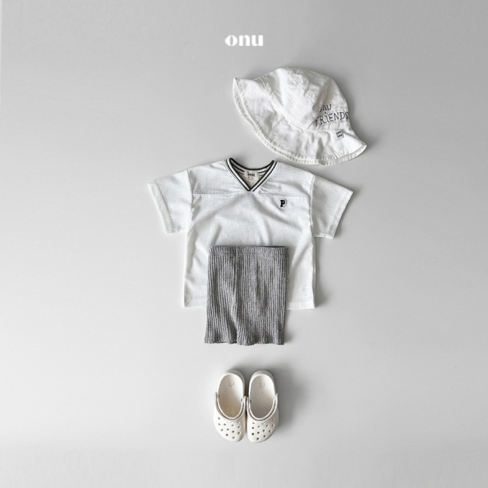 Onu - Korean Children Fashion - #kidsshorts - Mesh Short Sleeve Tee - 5
