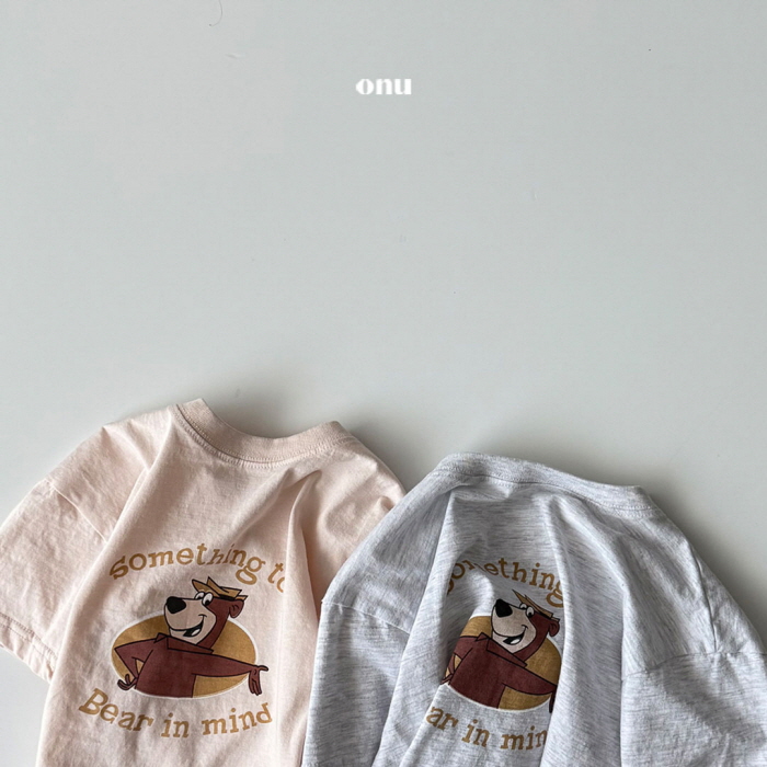 Onu - Korean Children Fashion - #kidsshorts - Something Bear Tee - 2