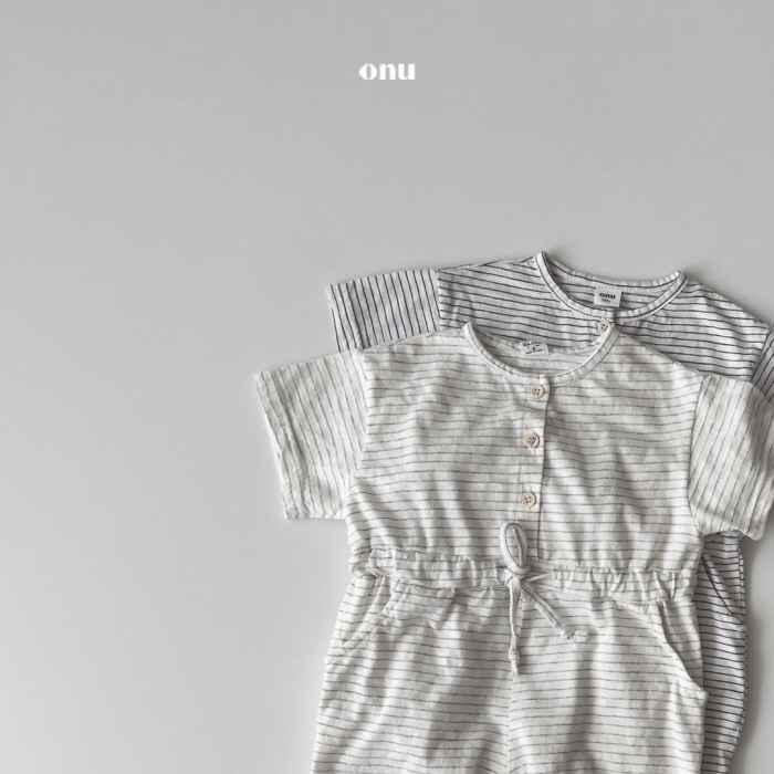 Onu - Korean Children Fashion - #kidsstore - Short Sleeve Overalls - 3