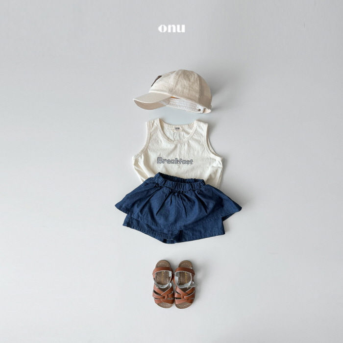 Onu - Korean Children Fashion - #kidzfashiontrend - Natural Sleeveless - 8