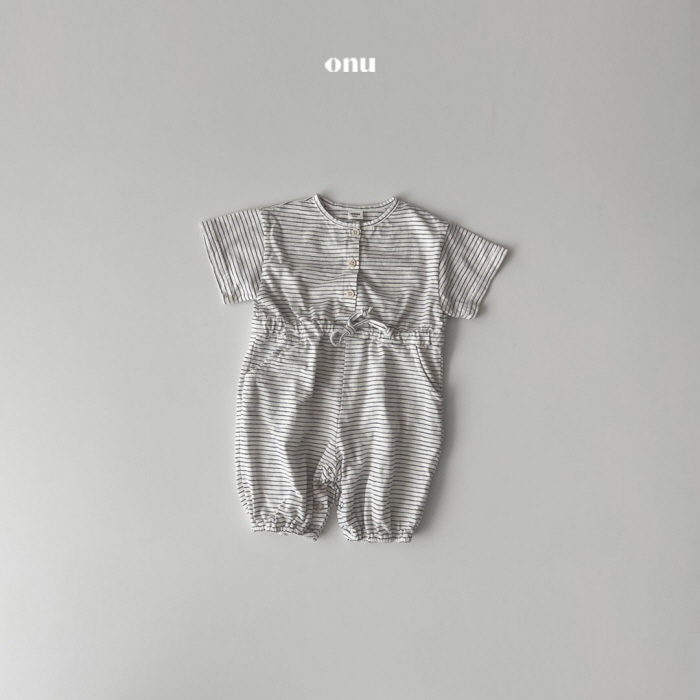 Onu - Korean Children Fashion - #kidsstore - Short Sleeve Overalls - 4