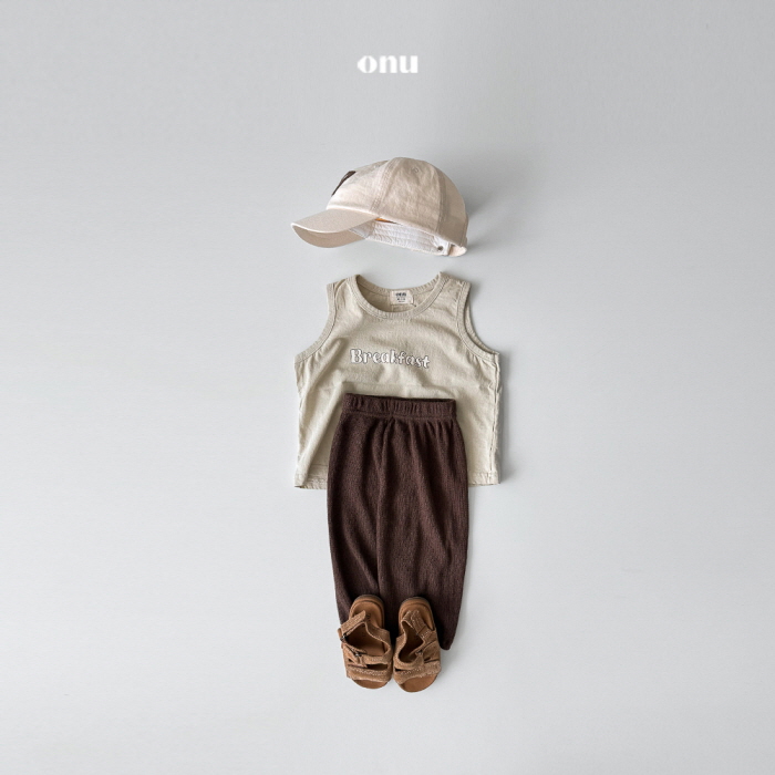 Onu - Korean Children Fashion - #littlefashionista - Natural Sleeveless - 10