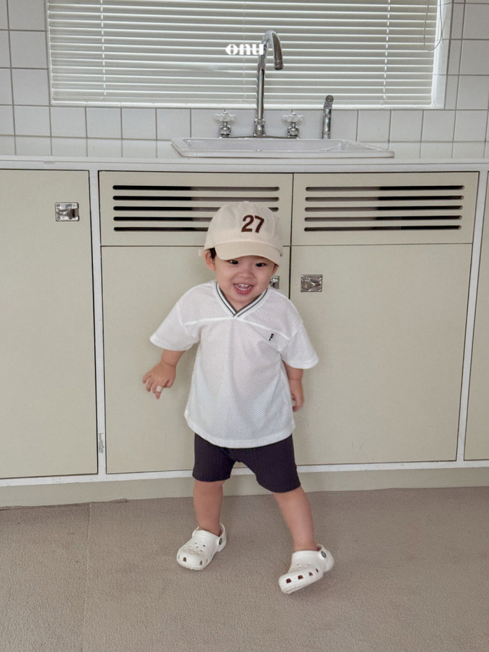 Onu - Korean Children Fashion - #littlefashionista - Mesh Short Sleeve Tee - 9