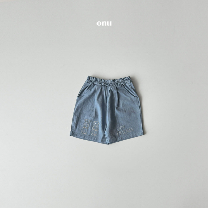 Onu - Korean Children Fashion - #littlefashionista - Friends Embroidered Pants - 6