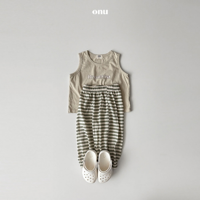 Onu - Korean Children Fashion - #littlefashionista - Stripe Jogger Pants - 8