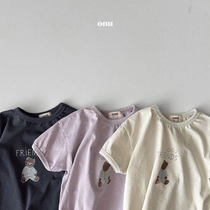 Onu - Korean Children Fashion - #minifashionista - Bear Friends Tee - 3
