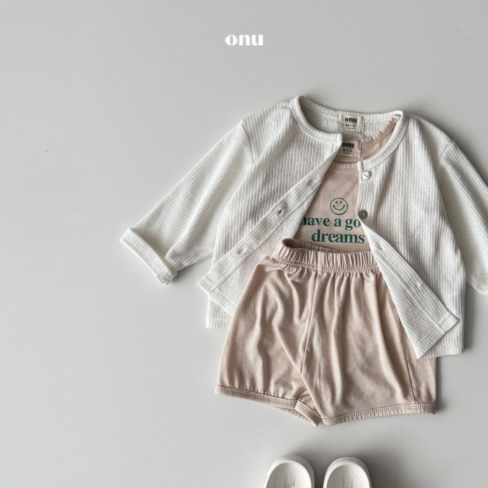 Onu - Korean Children Fashion - #minifashionista - Mochi Top Bottom Set - 7