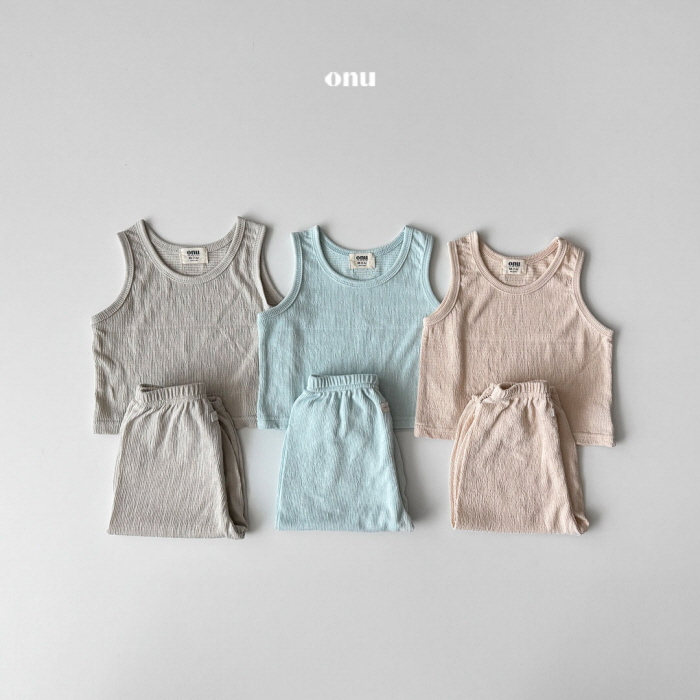 Onu - Korean Children Fashion - #minifashionista - Pleated Top Bottom Set