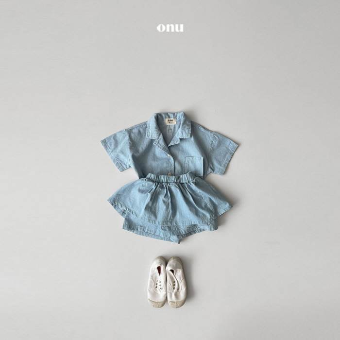 Onu - Korean Children Fashion - #minifashionista - Denim Skirt Pants - 9