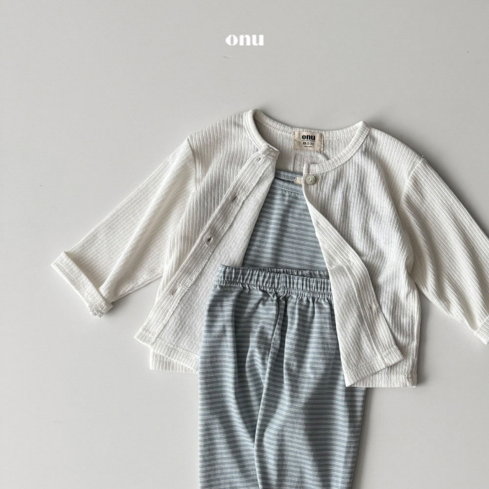 Onu - Korean Children Fashion - #stylishchildhood - Milky Top Bottom Set - 7
