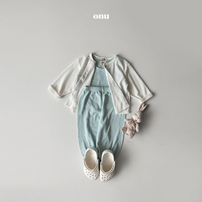 Onu - Korean Children Fashion - #stylishchildhood - Pleated Top Bottom Set - 5