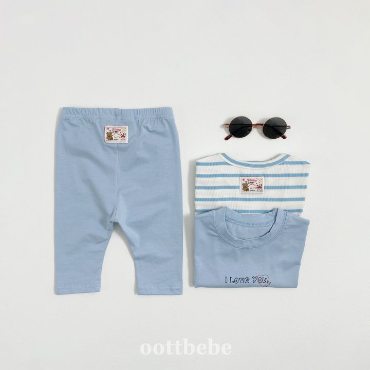 Oott Bebe - Korean Baby Fashion - #babyboutique - I Love Leggings - 7