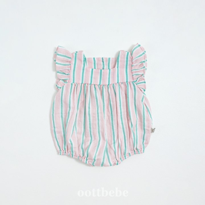 Oott Bebe - Korean Baby Fashion - #babyboutiqueclothing - Melona Frill Suit - 8
