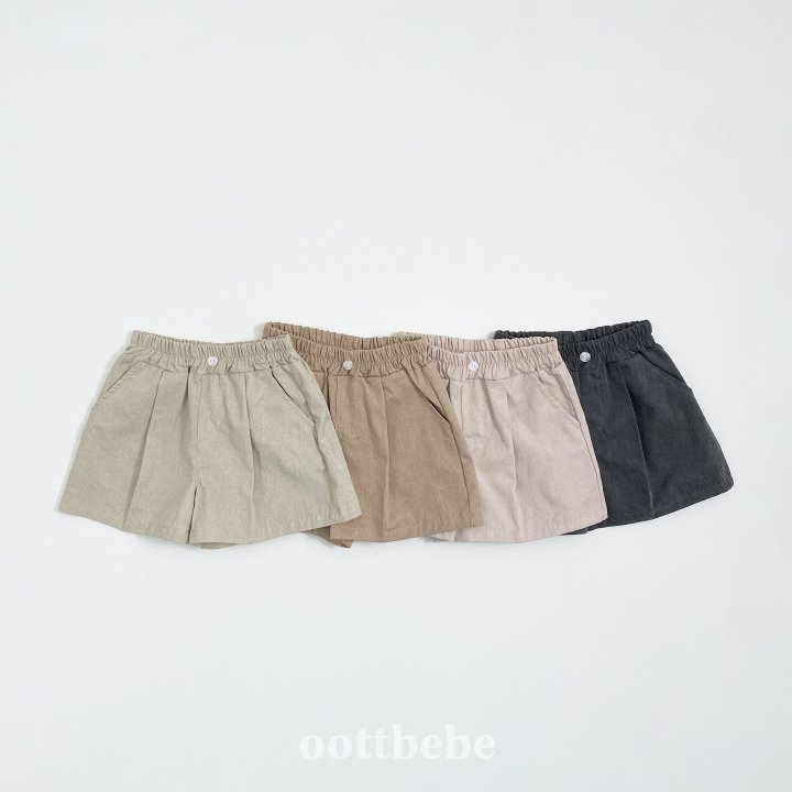 Oott Bebe - Korean Baby Fashion - #babyfever - Pigment Pintuck Pants - 3