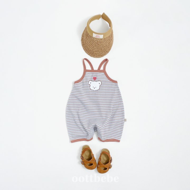 Oott Bebe - Korean Baby Fashion - #babyfashion - Bead Waffle Suit - 4