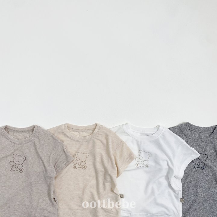Oott Bebe - Korean Baby Fashion - #babyoninstagram - Noopi Short Sleeve Tee - 7