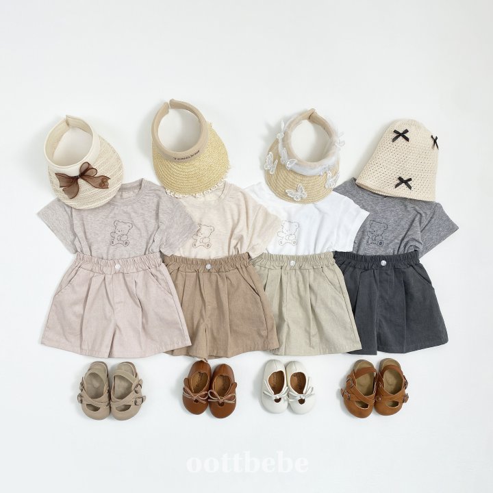 Oott Bebe - Korean Baby Fashion - #babyoutfit - Pigment Pintuck Pants - 9