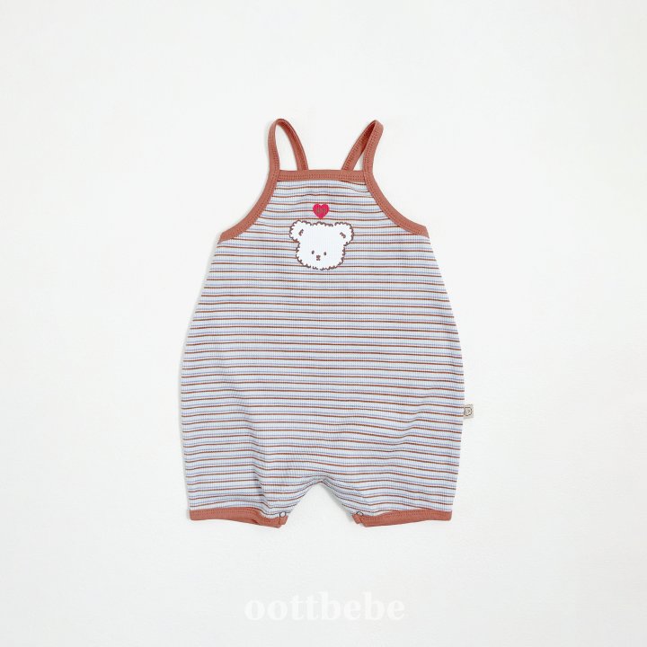 Oott Bebe - Korean Baby Fashion - #babyoutfit - Bead Waffle Suit - 9