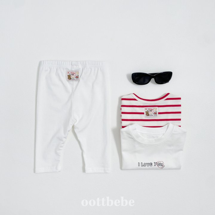 Oott Bebe - Korean Baby Fashion - #babywear - I Love Leggings - 4