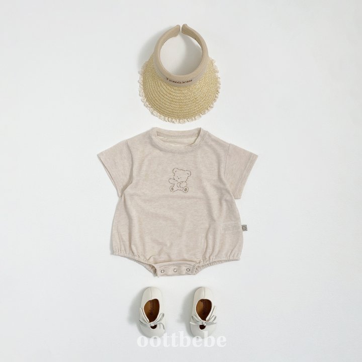 Oott Bebe - Korean Baby Fashion - #onlinebabyshop - Nupi Short Sleeve Suit - 3