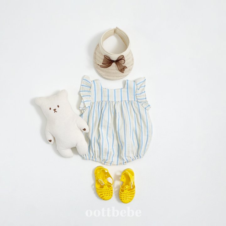 Oott Bebe - Korean Baby Fashion - #onlinebabyshop - Melona Frill Suit - 5