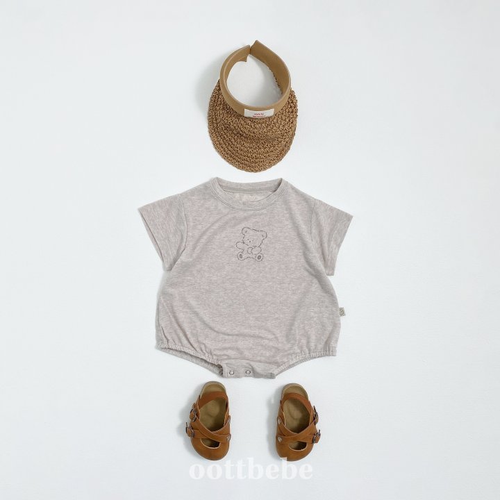 Oott Bebe - Korean Baby Fashion - #onlinebabyshop - Nupi Short Sleeve Suit - 4