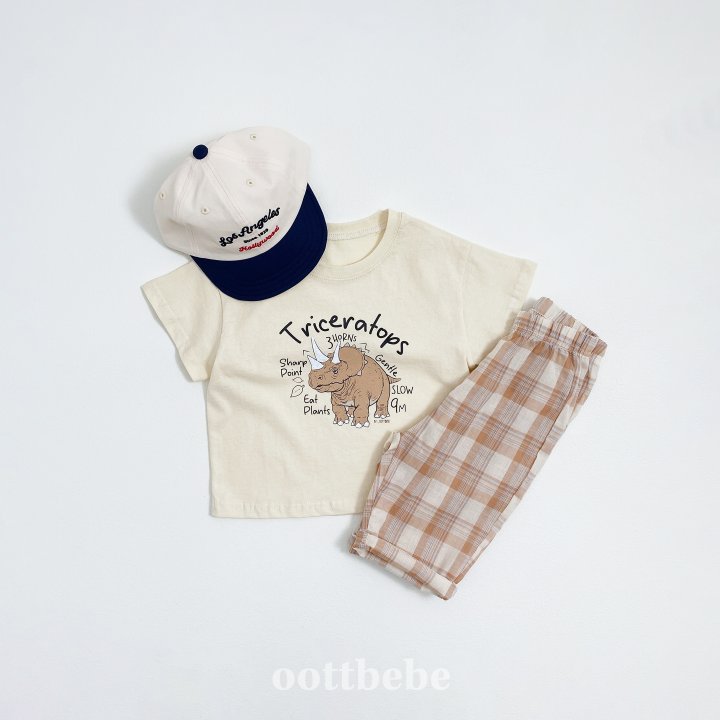 Oott Bebe - Korean Children Fashion - #Kfashion4kids - Gauze Check Pants - 10