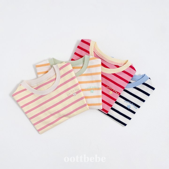 Oott Bebe - Korean Children Fashion - #Kfashion4kids - Star Candy Top Bottom Set - 7