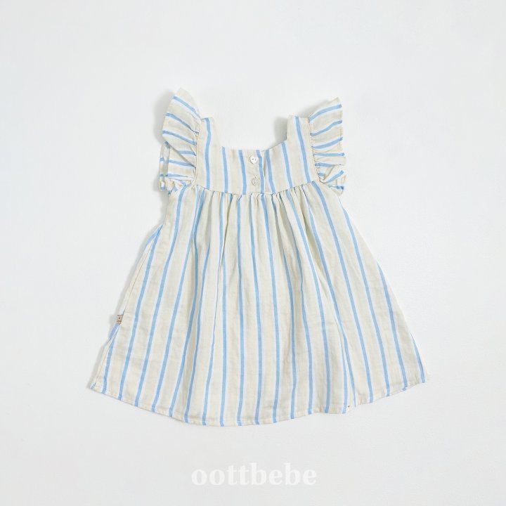 Oott Bebe - Korean Children Fashion - #Kfashion4kids - Melona Frill One-piece - 5