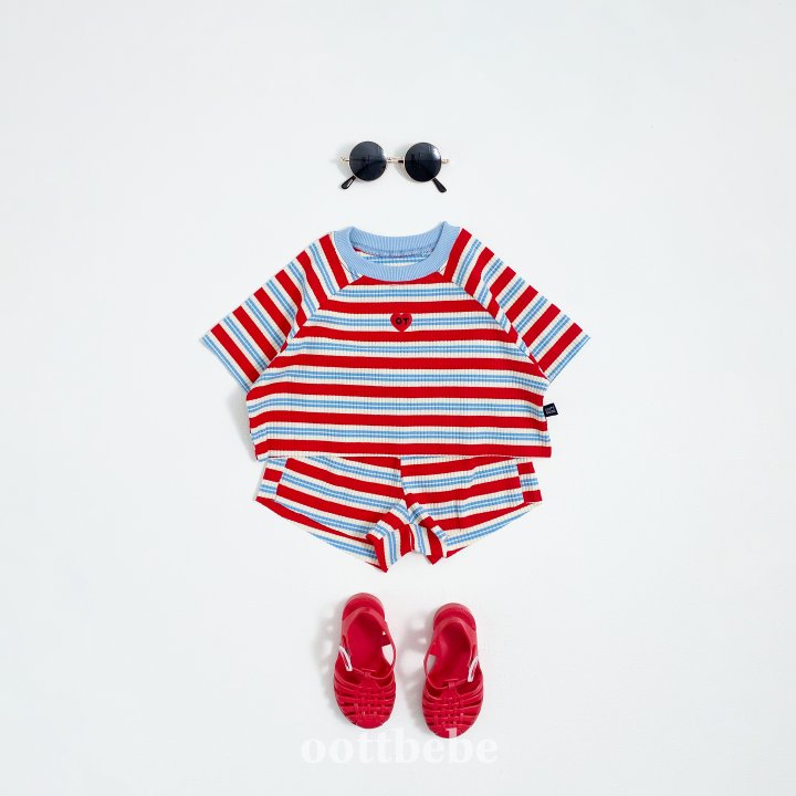 Oott Bebe - Korean Children Fashion - #Kfashion4kids - Heart Set - 7