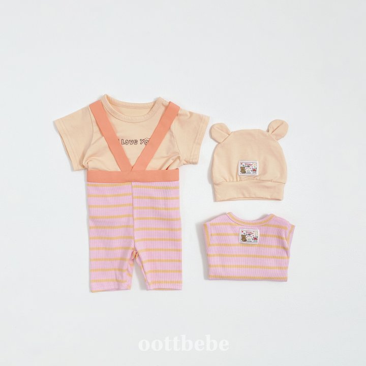 Oott Bebe - Korean Children Fashion - #childofig - I Love Bear Beanie - 11