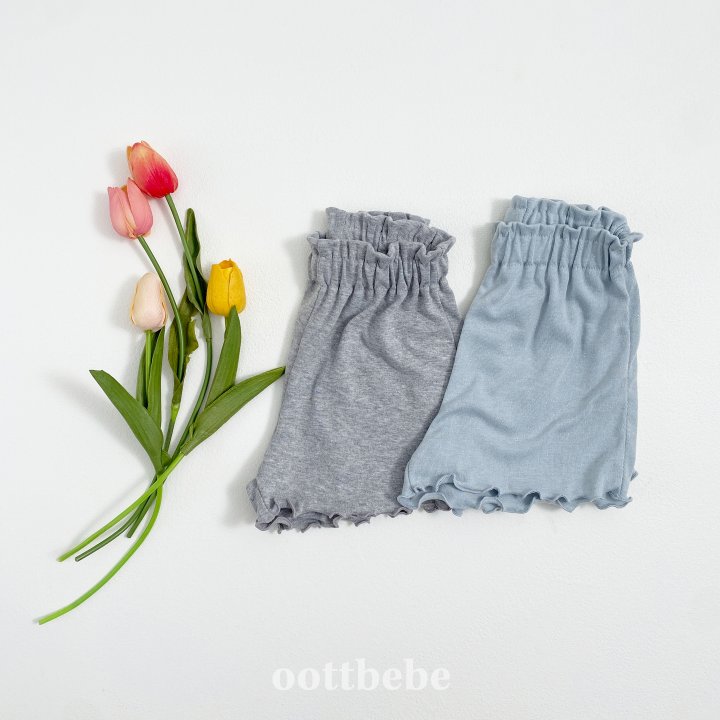 Oott Bebe - Korean Children Fashion - #childofig - Shiny Frill Pants - 8