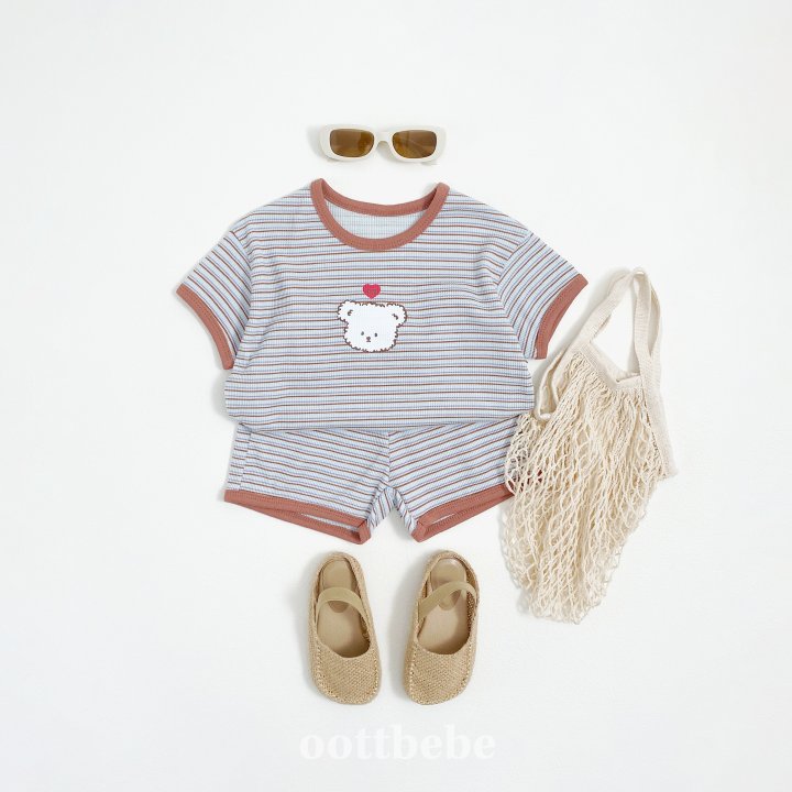 Oott Bebe - Korean Children Fashion - #childofig - Bead Waffle Set - 3